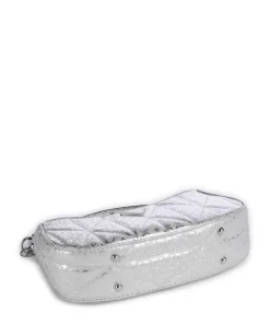 Aldina G-Shine Schultertasche Lederimitat silber