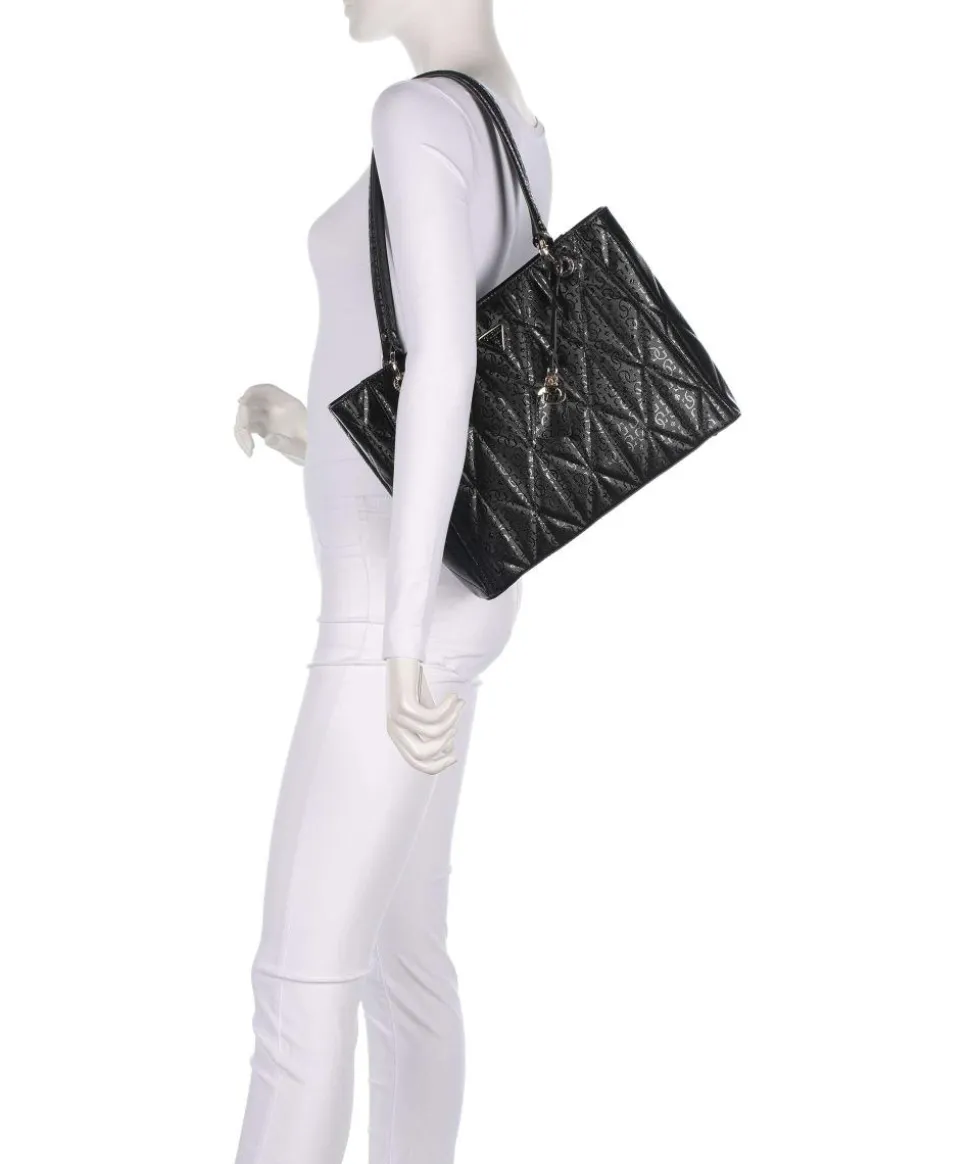 Aldina G-Shine Shopper Lederimitat schwarz