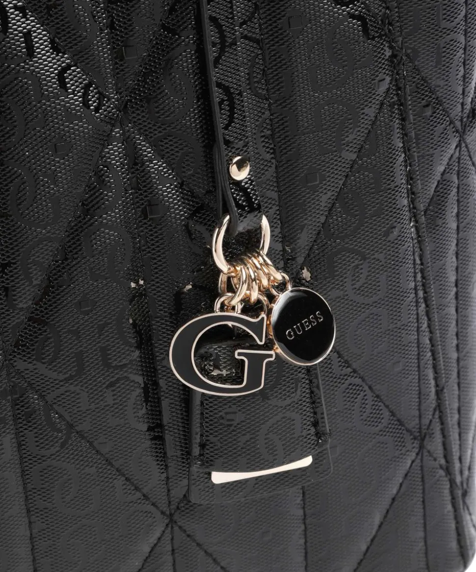 Aldina G-Shine Shopper Lederimitat schwarz