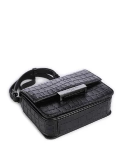 Alex New Croco S Umhängetasche geprägtes Rindsleder schwarz