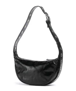 Alias Soft By My Side Schultertasche fein genarbtes Rindsleder schwarz