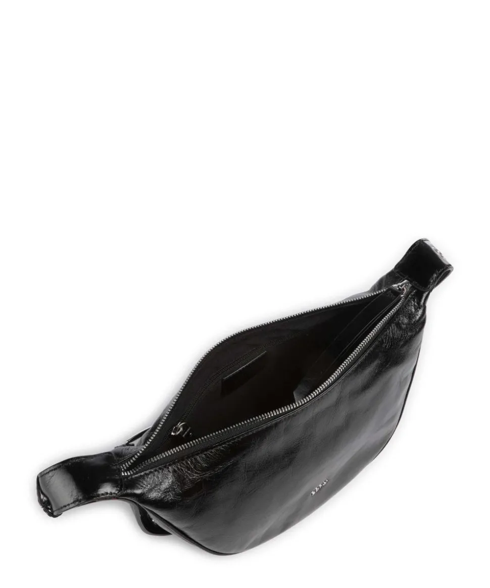 Alias Soft By My Side Schultertasche fein genarbtes Rindsleder schwarz