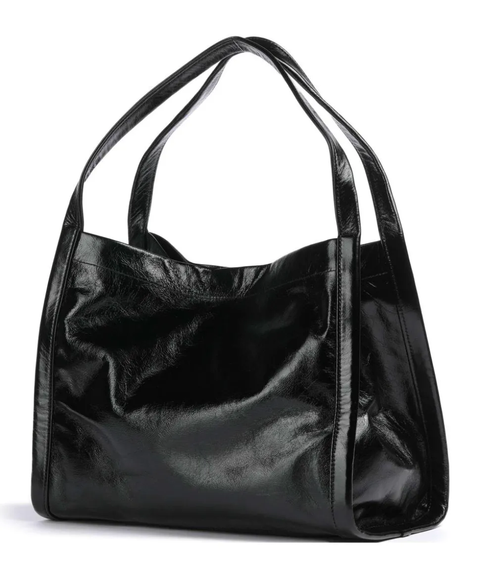 Alias Soft 24H Shopper genarbtes Leder schwarz
