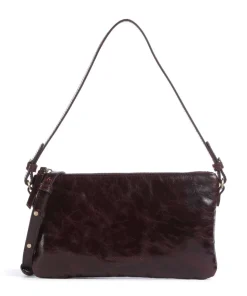 Alice Crinkle Schultertasche fein genarbtes Rindsleder bordeaux