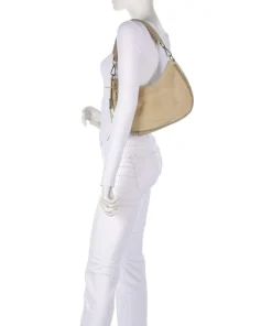 All About Beads Schultertasche Schafsleder sand