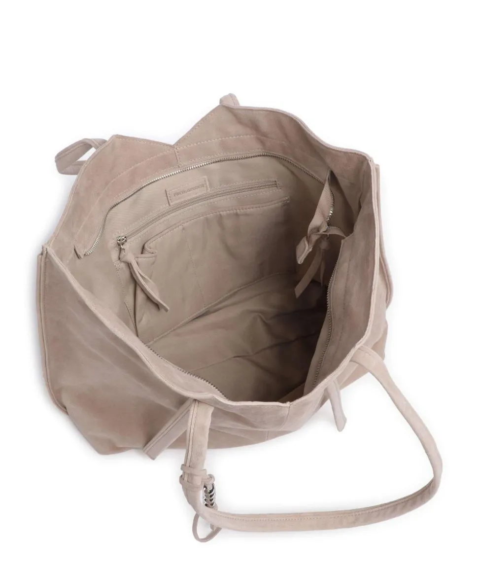 All About Beads Shopper Schafsleder beige