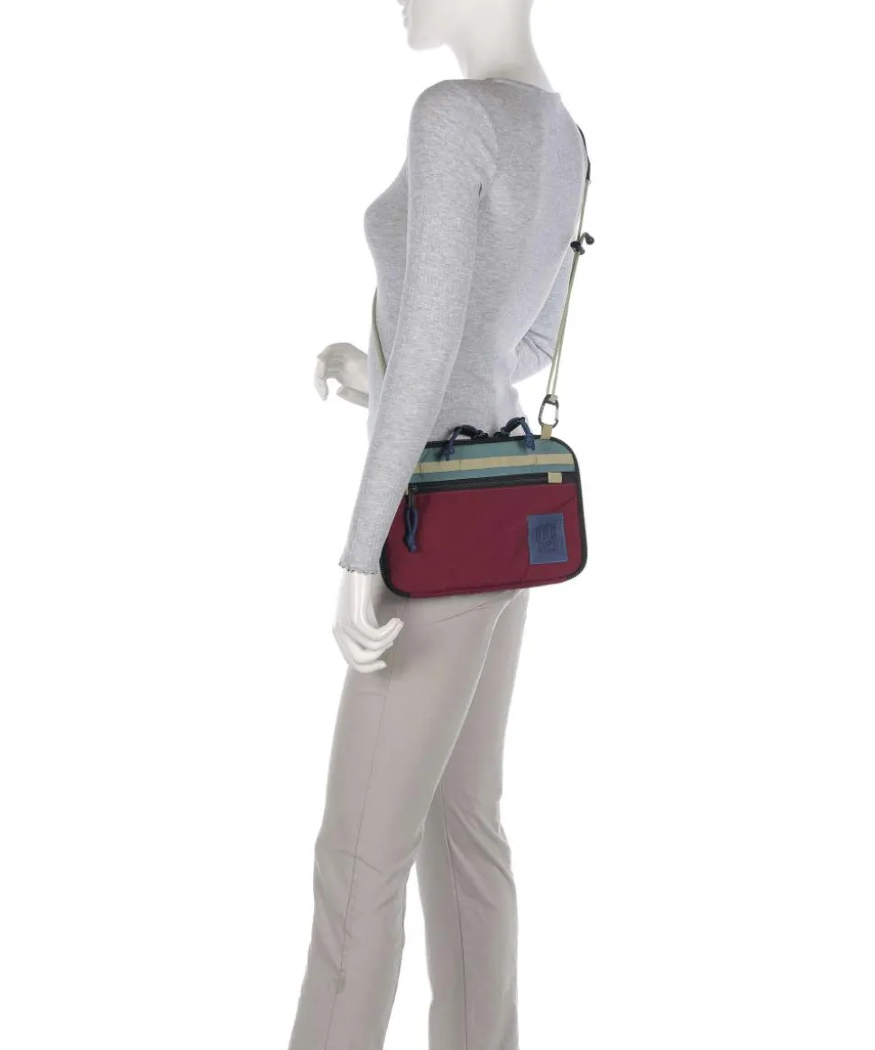 All Adventure Umhängetasche recyceltes Nylon dunkelrot