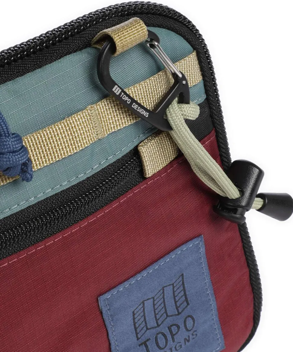 All Adventure Umhängetasche recyceltes Nylon dunkelrot