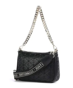All Over Gothic Schultertasche Lederimitat schwarz