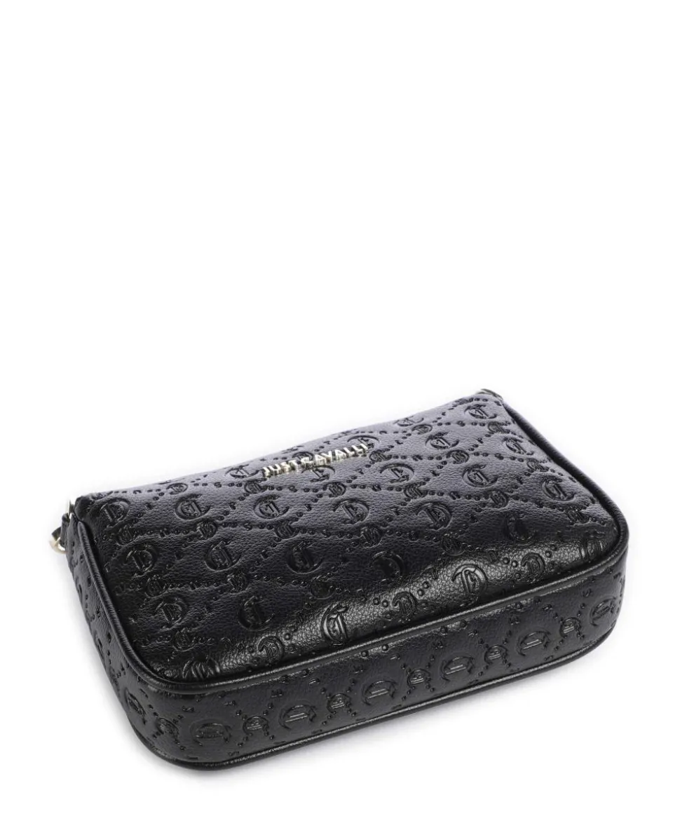 All Over Gothic Schultertasche Lederimitat schwarz