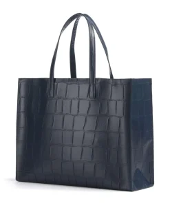 Allicon Shopper Lederimitat navy