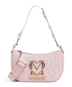 Allure Schultertasche Lederimitat rosa