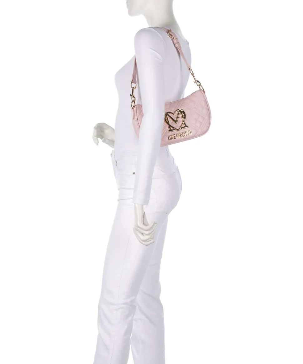 Allure Schultertasche Lederimitat rosa