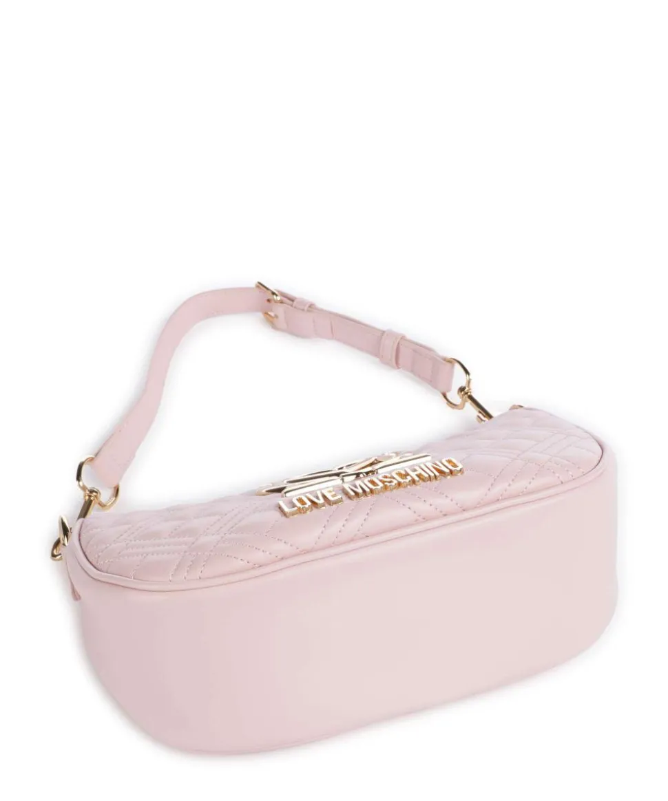 Allure Schultertasche Lederimitat rosa