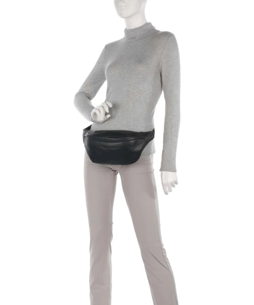 Alta Gürteltasche genarbtes Rindsleder schwarz