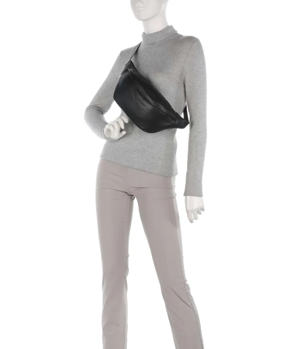 Alta Gürteltasche genarbtes Rindsleder schwarz