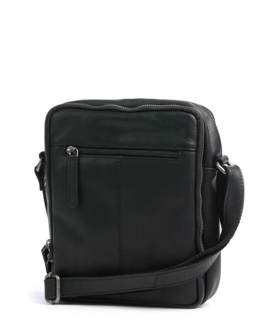 Alva Umhängetasche Pull-Up Rindsleder schwarz