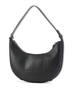 Alvi Schultertasche fein genarbtes Rindsleder schwarz