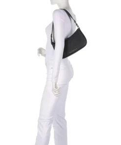 Always Alyx Schultertasche genarbtes Leder schwarz