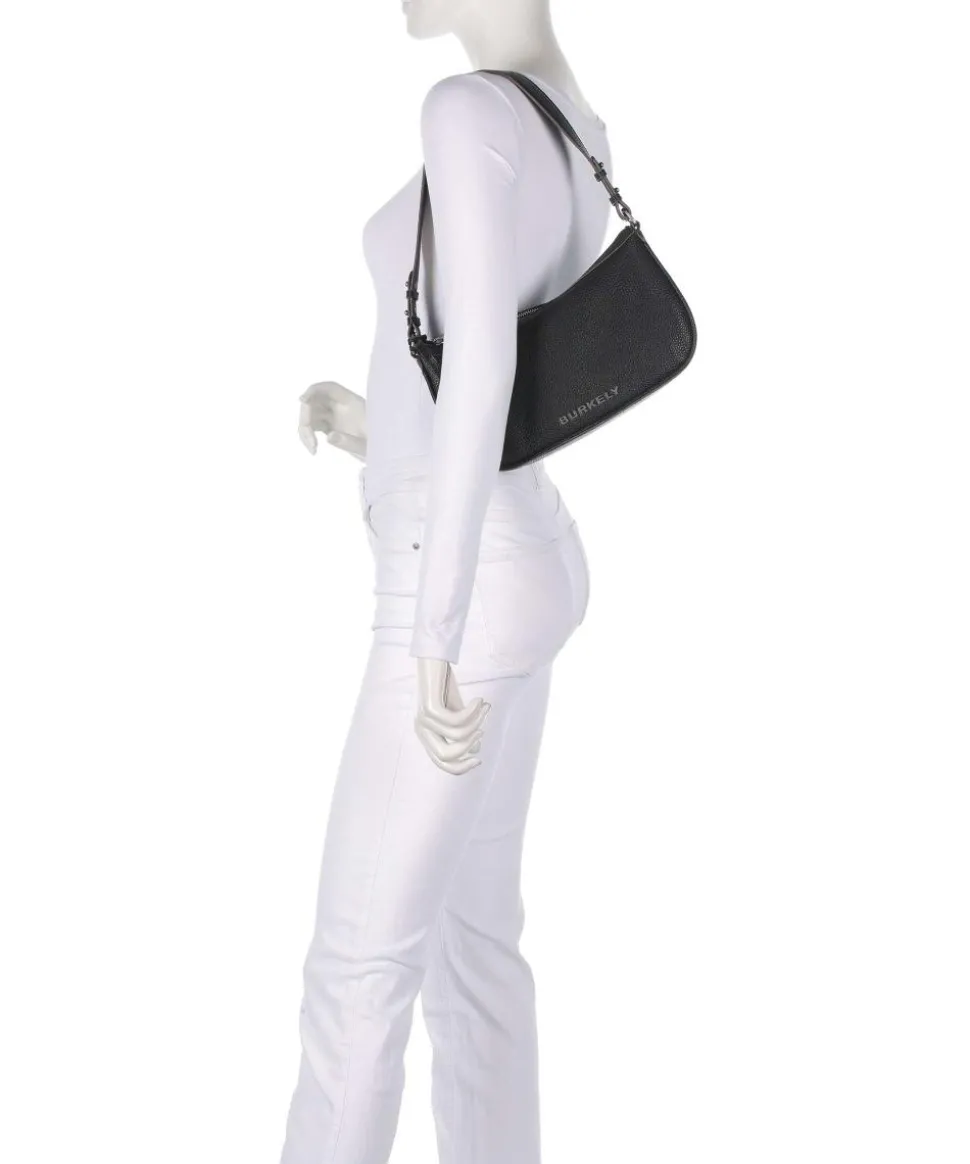 Always Alyx Schultertasche genarbtes Leder schwarz