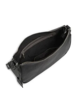Always Alyx Schultertasche genarbtes Leder schwarz