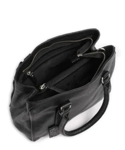 Always Ava Handtasche genarbtes Leder schwarz