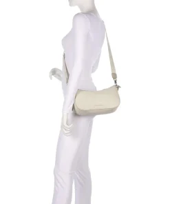 Always Ava Schultertasche genarbtes Rindsleder creme