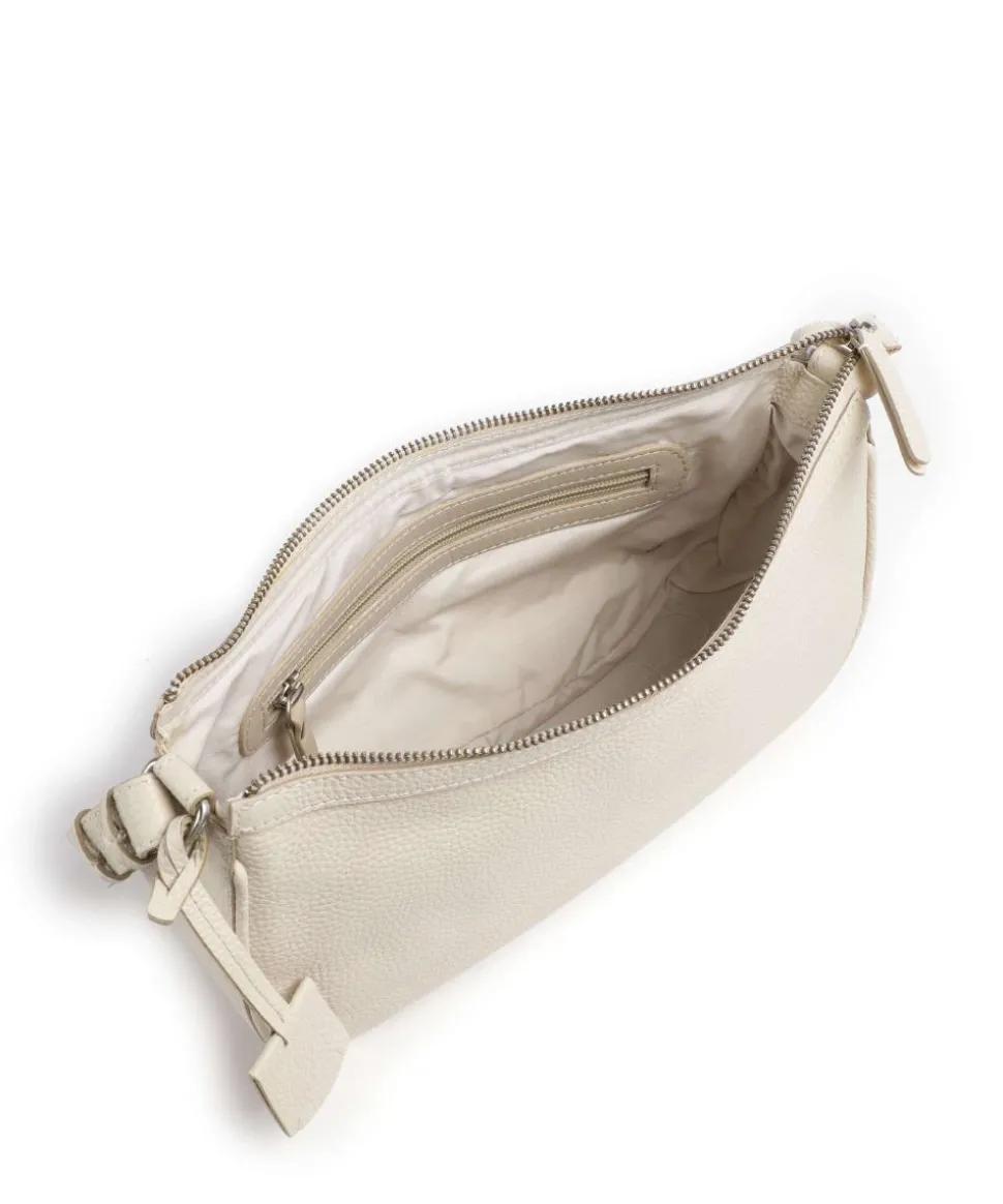 Always Ava Schultertasche genarbtes Rindsleder creme