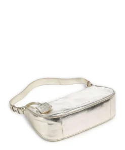 Always Ava Schultertasche genarbtes Rindsleder gold