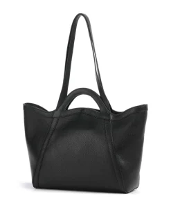 Amalia Shopper genarbtes Leder schwarz