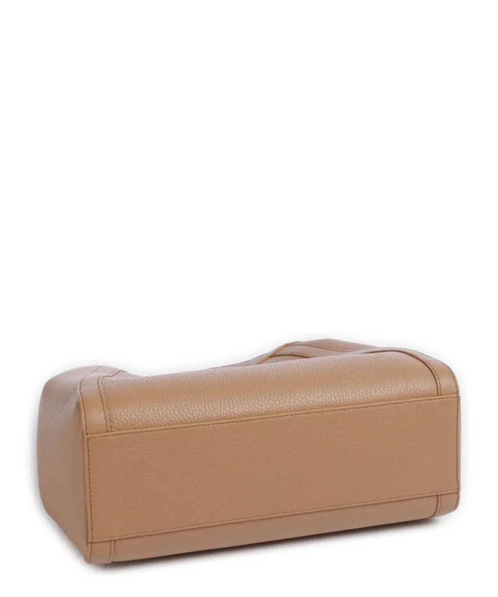 Amalia Shopper genarbtes Leder hellbraun