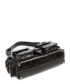 Amelia Schultertasche Rindsleder dunkelbraun