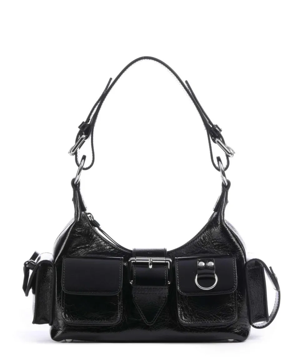 Amelia Small Schultertasche Rindsleder schwarz