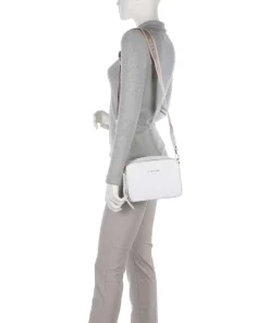 Ana Umhängetasche genarbtes Leder weiß