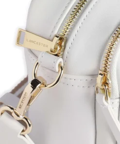 Ana Umhängetasche genarbtes Leder weiß