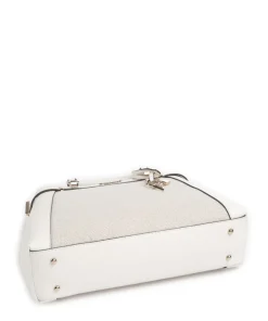 Anadela Handtasche Lederimitat, Baumwolle natur/weiß