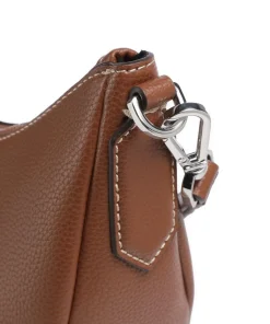 Anett Schultertasche Lederimitat braun