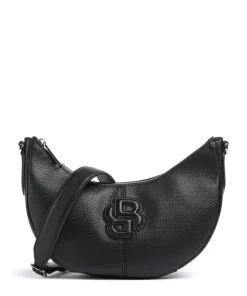 Anett Schultertasche Lederimitat schwarz