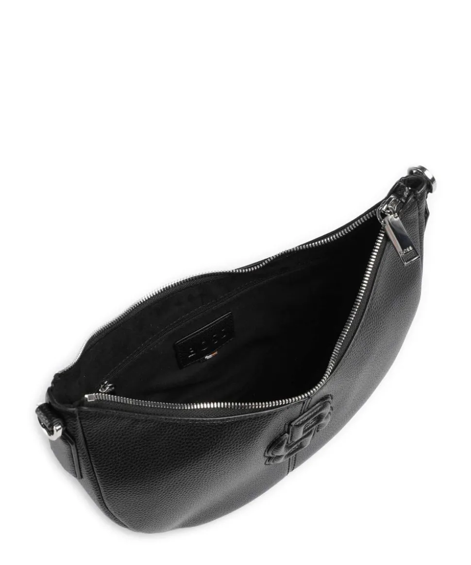 Anett Schultertasche Lederimitat schwarz