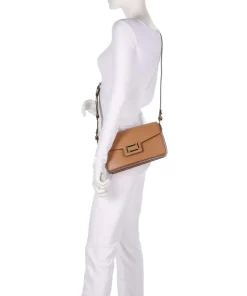 Angele M Schultertasche fein genarbtes Rindsleder camel