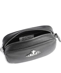 Anna Saffiano Biogreen Umhängetasche Lederimitat schwarz