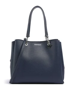 Annie Shopper Lederimitat navy