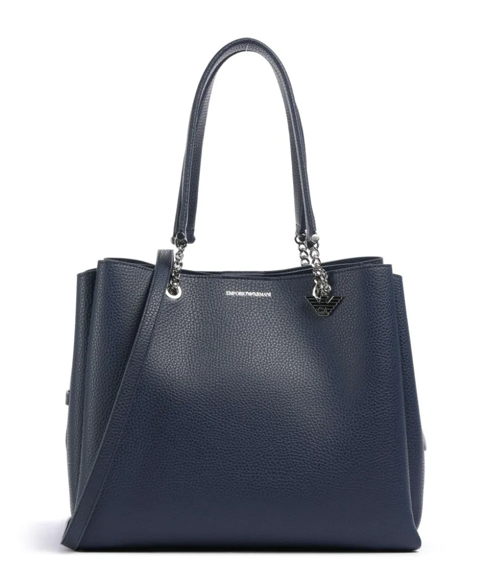 Annie Shopper Lederimitat navy