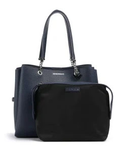 Annie Shopper Lederimitat navy