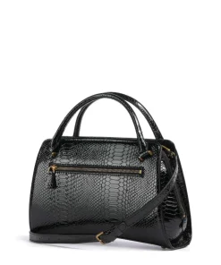 Annita Python Handtasche Lederimitat schwarz