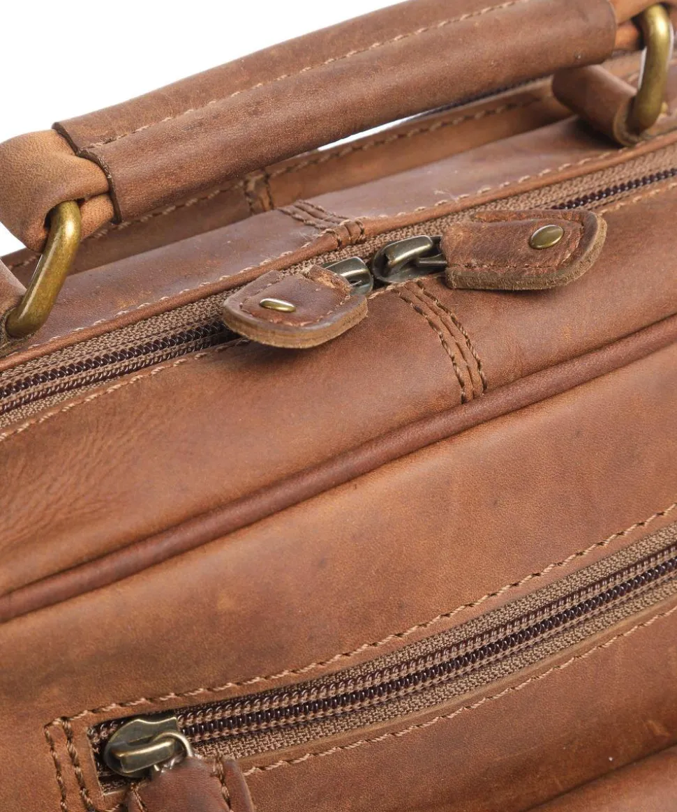 Antic L Umhängetasche Rindsleder braun