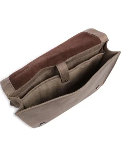 Antic M Schultertasche 13″ Pull-Up Rindsleder taupe