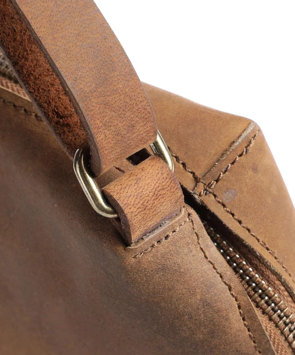 Antic Umhängetasche Rindsleder braun