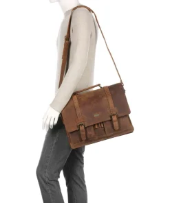 Antico Aktentasche Leder braun