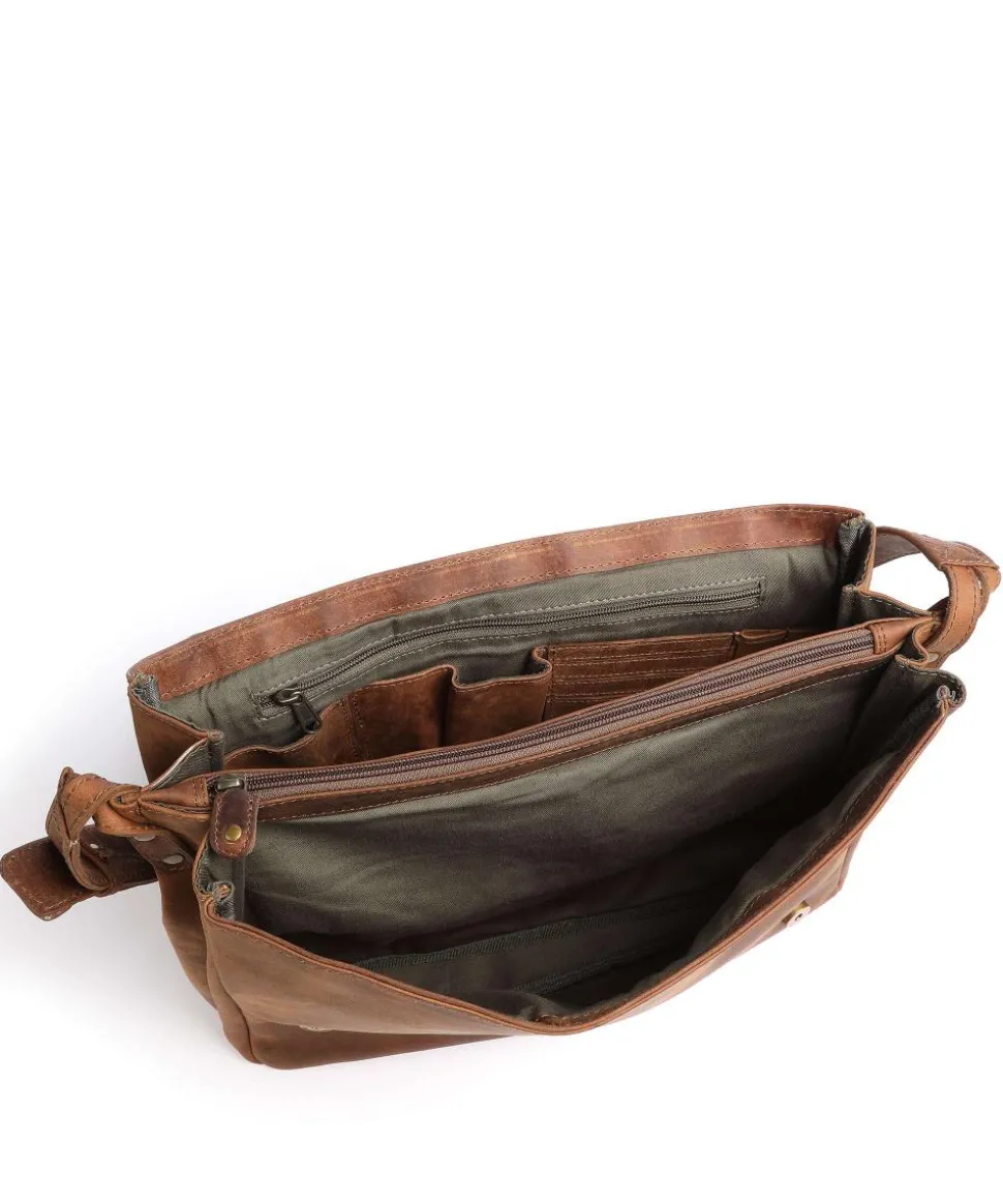 Antico Kuriertasche Leder braun